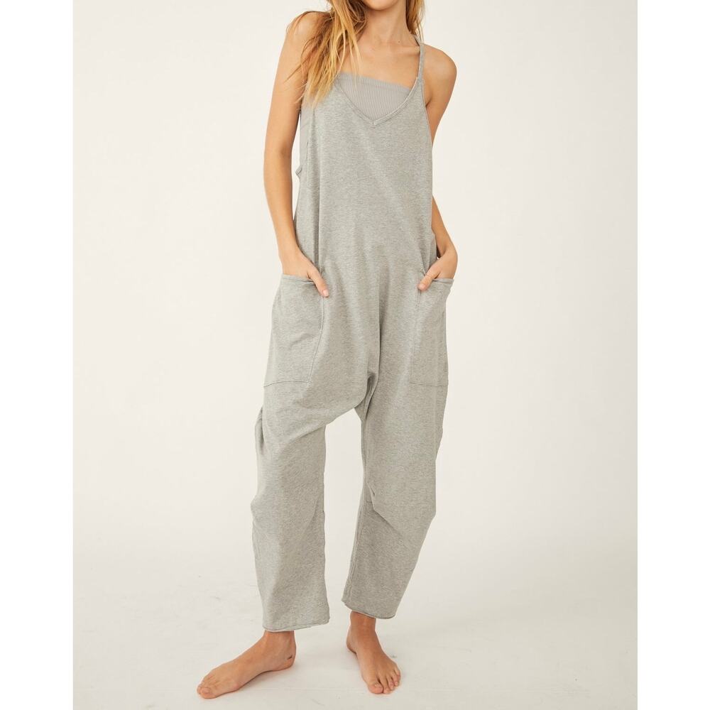 Free People‎ Movement Hot Shot Onesie Heather Gray - Size XSmall (XS)